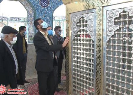 ضریح جدید امامزاده سید ملک شاه (ع)در شهرضا رونمایی شد