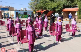 آیین بازگشایی مدارس در دبستان دخترانه حکیم صهبا شهرضا