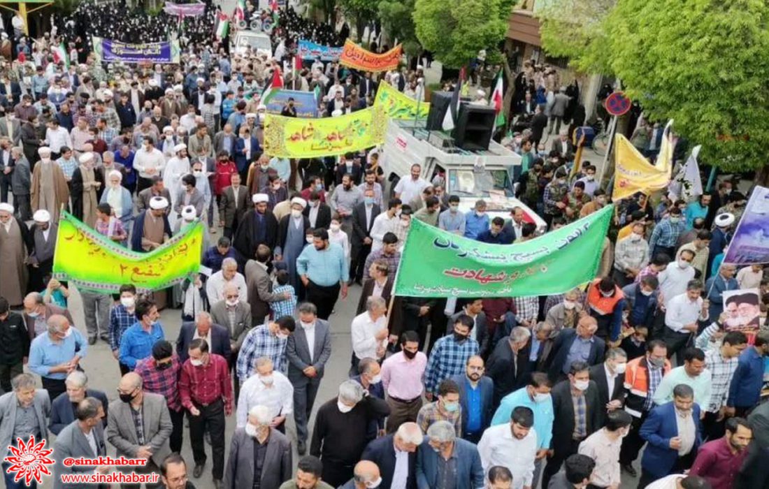 راهپیمایی روز قدس در شهرضا برگزار شد