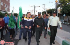 همایش پیاده روی عید غدیر در شهر منظریه