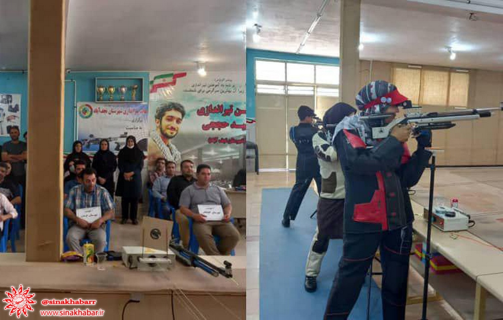 تیم تیراندازی بانوان شهرضا بر سکوی نخست استان ایستاد