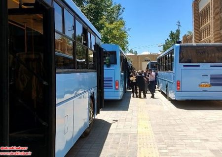 ۵ دستگاه اتوبوس بازسازی شده شهرداری شهرضا به بهره برداری رسید