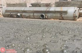 واژگونی تریلر حامل اسید در ورودی شهرضا از سمت شیراز