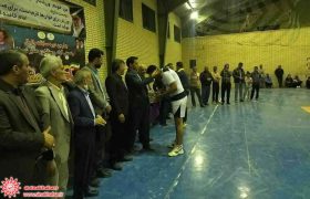 آیین تجلیل از تیم های مقام آور مسابقات والیبال روستاهای شهرضا جام هفته دفاع مقدس