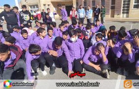مانور زلزله در مدرسه پسرانه سعدی  محله سروستان شهرضا