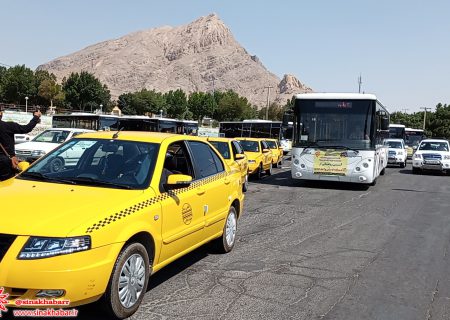آیین رونمایی از ۱۲ دستگاه اتوبوس واحد جدید شهرستان شهرضا