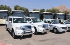 آئین رونمایی از خودروهای جدید خدماتی و حمل و نقل شهرستان شهرضا