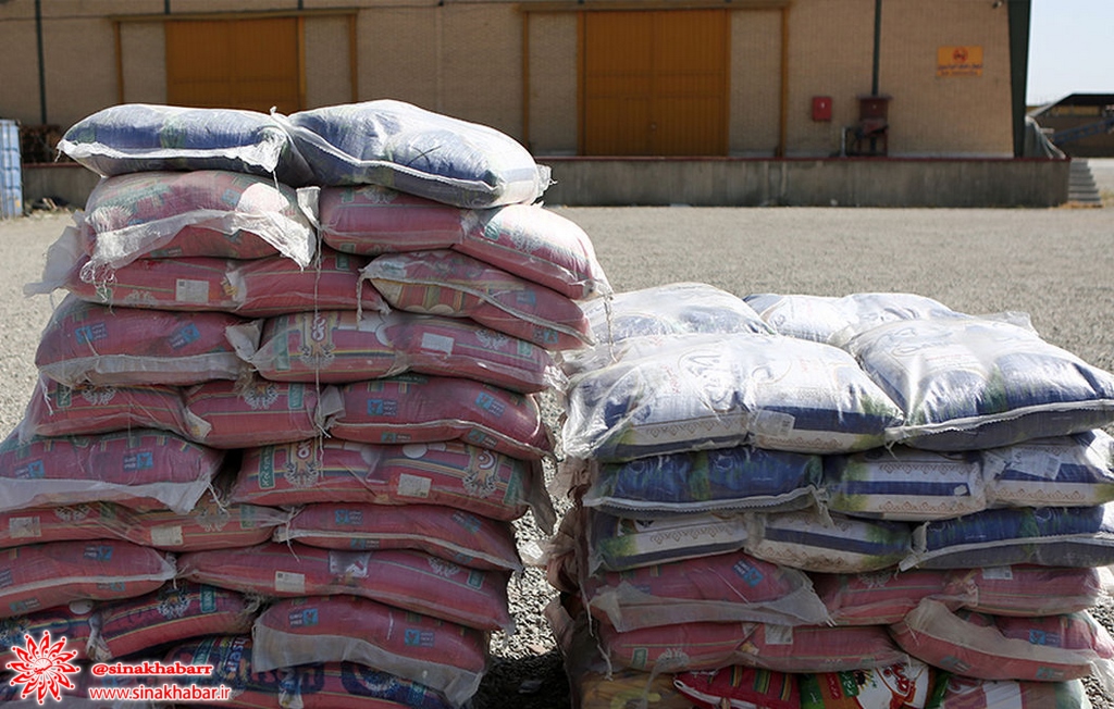 ۳ تُن برنج قاچاق در شهرضا کشف شد
