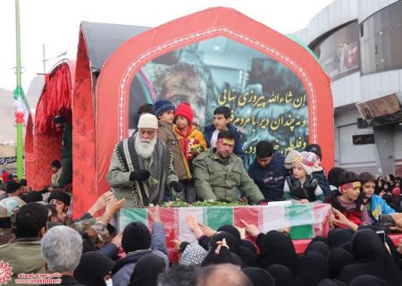 مراسم استقبال از کاروان «اهالی بهشت» تشییع شهدای گمنام در شهرضا