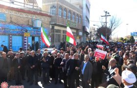 راهپیمایی مردم شهرضا در محکومیت حادثه تروریستی گلزار شهدای کرمان