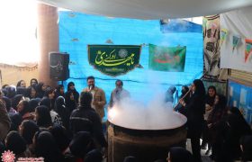 پخت سمنوی نذری به مناسبت میلاد باسعادت امام حسین(ع) در دبیرستان دخترانه حکیم فرزانه شهرضا