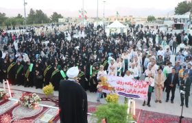 کاروان پیاده روی شمیم کرامت خادمیاران رضوی در شب میلاد امام رضا(ع)
