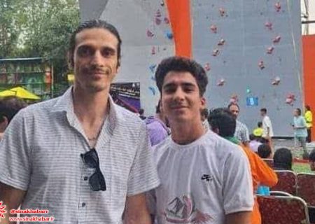 درخشش ماهان صادقی، سنگنورد جوان شهرضایی در مسابقات سنگنوردی سرعت قهرمانی جوانان کشور
