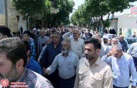 سیاه پوش شدن منزل پدری سردار سلامی در زادگاهش