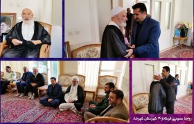  دیدار فرماندار و امام جمعه شهرضا با شهید زنده حادثه هفتم تیر