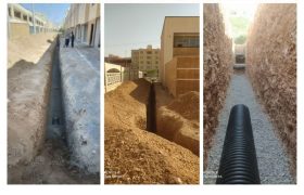 شبکه فاضلاب شمالی طرح نهضت ملی مسکن شهرضا در محله سروستان تکمیل شد 