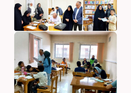 محفل هم‌نویسی خوشنویسان شهرضایی در کتابخانه عمومی علامه طباطبایی برگزار شد