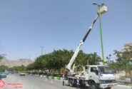 کاهش ۶۰ درصدی مصرف انرژی با تعویض لامپ های بلوارهای اصلی شهرضا