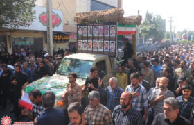 مراسم تشییع شهید مدافع وطن شهید محمد ثقفی در شهرضا