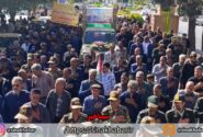 تشییع پیکر جانباز ۷۰ درصد، شهید حاج عبدالله کریمی در شهرضا