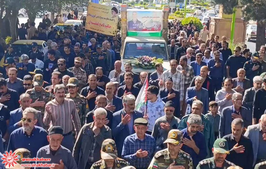 پیکر جانباز شهید حاج عبدالله کریمی در دیار شهیدپرور شهرضا تشییع شد