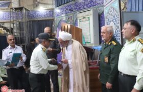 تجلیل از سبزپوشان پرافتخار فرماندهی انتظامی شهرضا در مراسم نماز جمعه