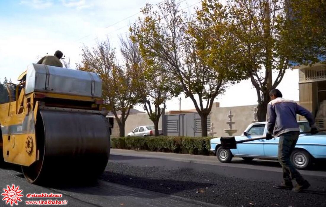 ۶۹۷ هزار مترمربع از معابر شهری شهرضا آسفالت شد