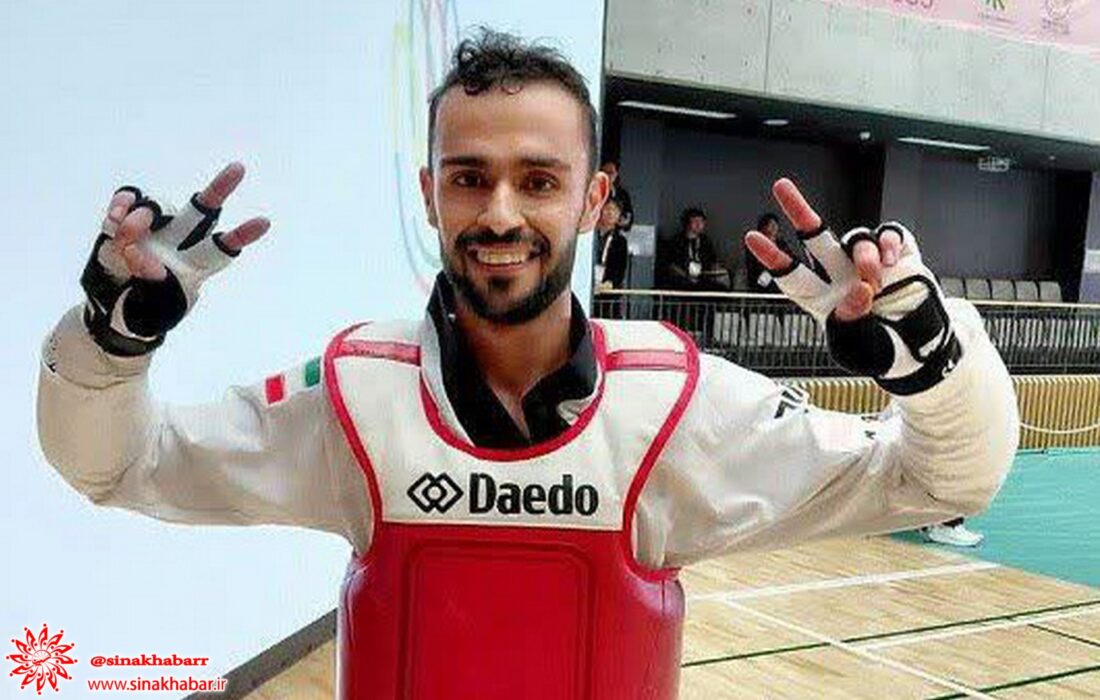 نشان برنز المپیک ژاپن بر گردن تکواندو کار شهرضایی