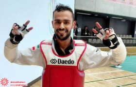 نشان برنز المپیک ژاپن بر گردن تکواندو کار شهرضایی