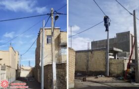 تعویض ۹ پایه برق فرسوده در شهرضا