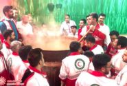 پخت سمنوی سنتی در پایگاه هلال احمر بین شهری امین آباد شهرضا