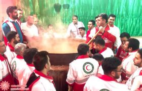 پخت سمنوی سنتی در پایگاه هلال احمر بین شهری امین آباد شهرضا