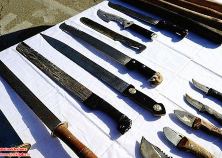 کشف ۵۸۰۰ قبضه سلاح سرد در شهرضا قبل از توزیع