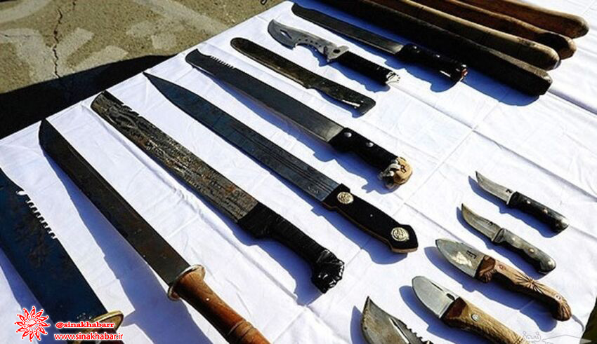کشف ۵۸۰۰ قبضه سلاح سرد در شهرضا قبل از توزیع