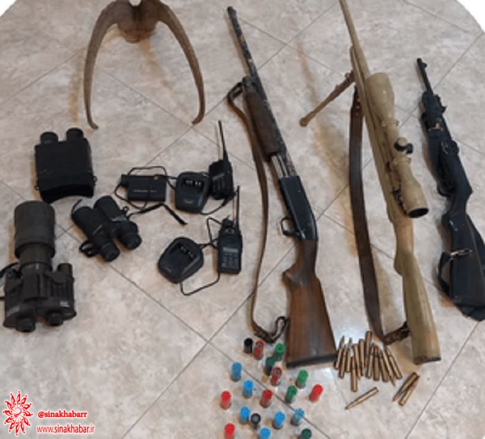 کشف سلاح و ادوات شکار غیرمجاز در سمیرم