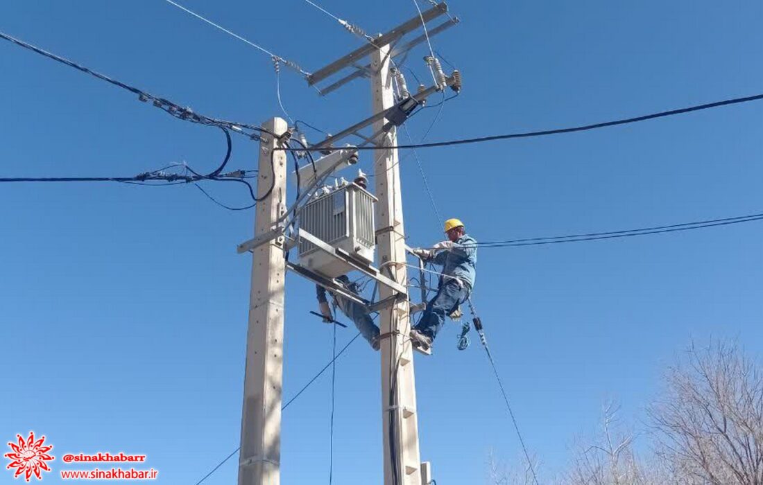 بهبود شبکه برق دهاقان به کابل خودنگهدار