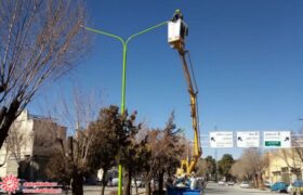  بلوار آیت‌الله غفاری و خیابان آز۰ادگان شهرضا نورانی شدند