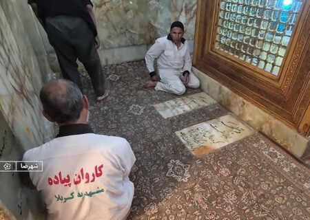 کاروان پیاده انصار الحسین (ع) به شهرضا رسید