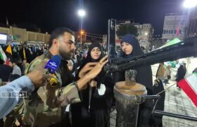 آموزش سلاح در تجمعات شبانه به همت دلاور مردان گروه ۲۲ توپخانه ارتش در شهرضا