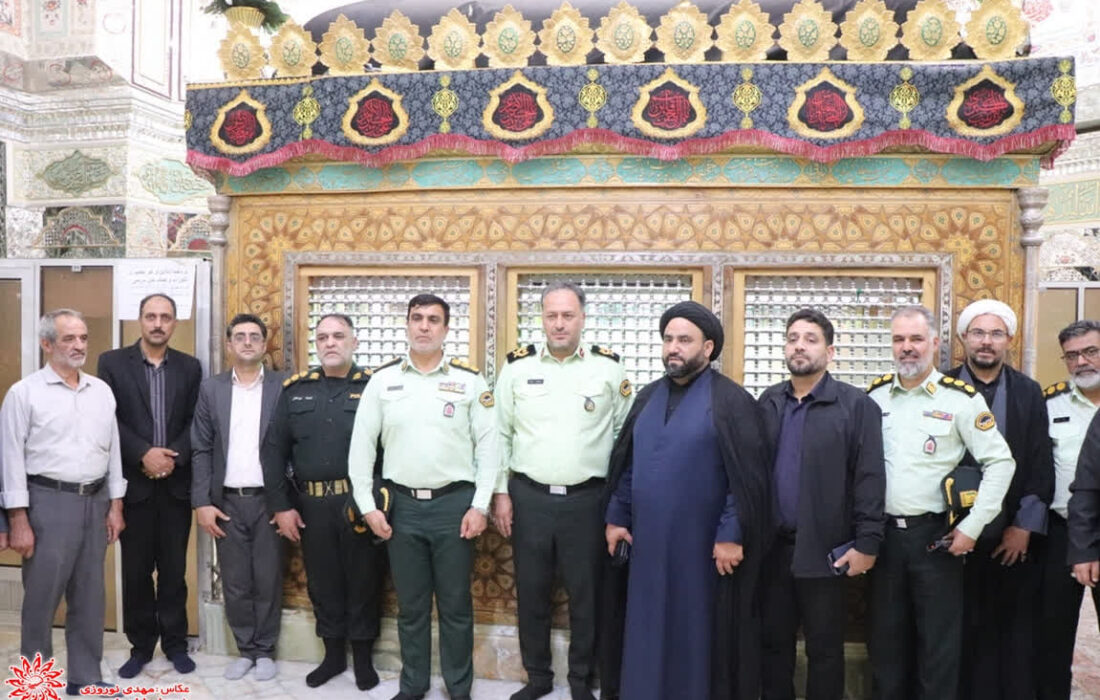 مراسم استقبال از سردار حسن وند فرمانده انتظامی استان اصفهان و ادای دین به مقام شامخ شهدا و امامزاده شاهرضا(ع)