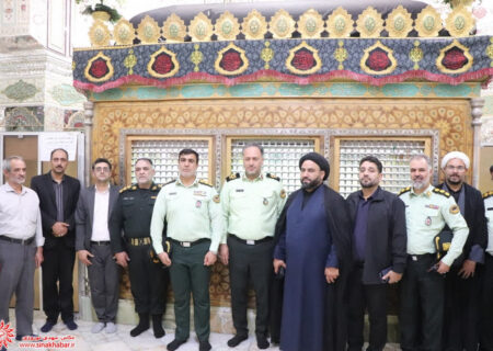 مراسم استقبال از سردار حسن وند فرمانده انتظامی استان اصفهان و ادای دین به مقام شامخ شهدا و امامزاده شاهرضا(ع)